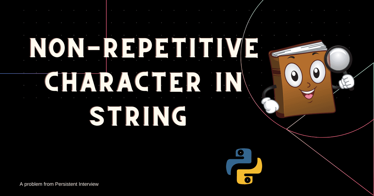 Non-Repeated Characters in String